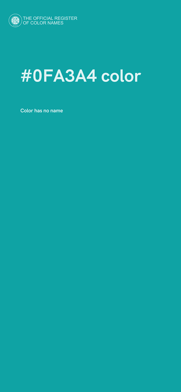 #0FA3A4 color image