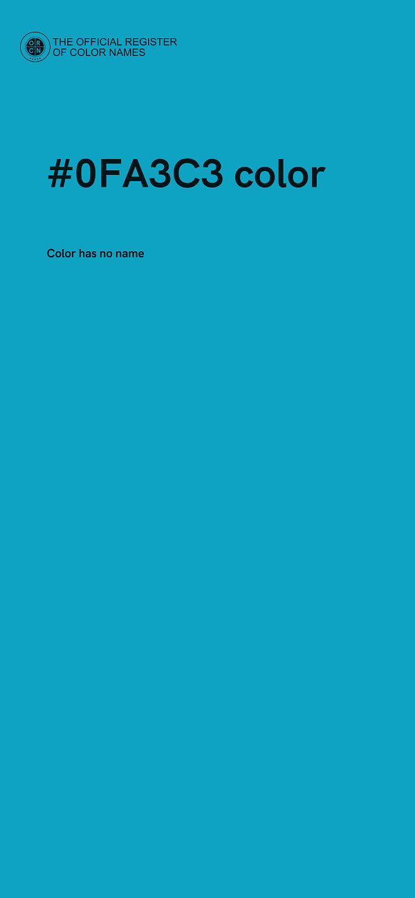 #0FA3C3 color image