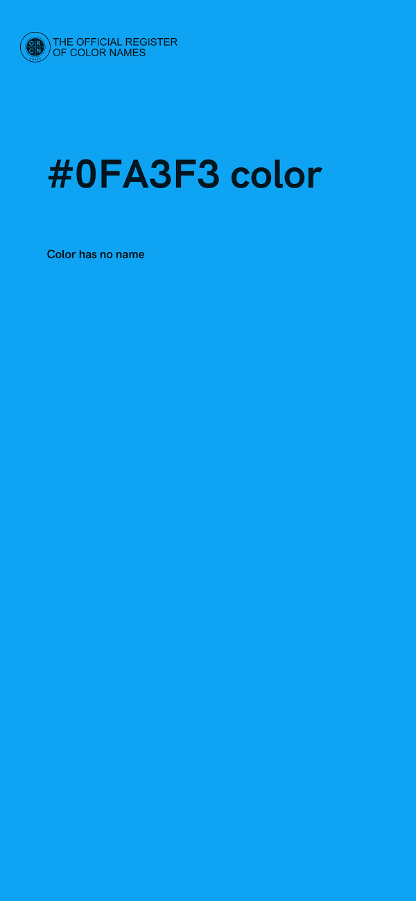 #0FA3F3 color image