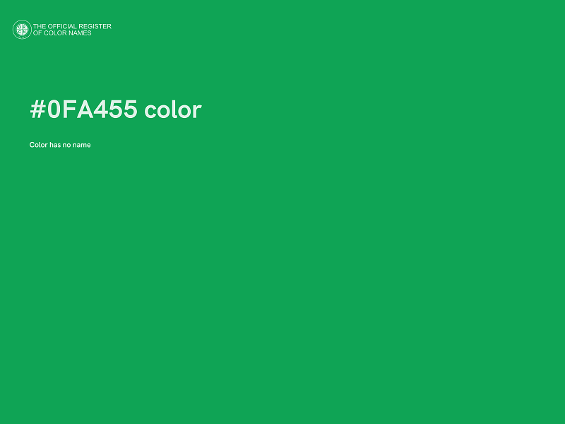 #0FA455 color image