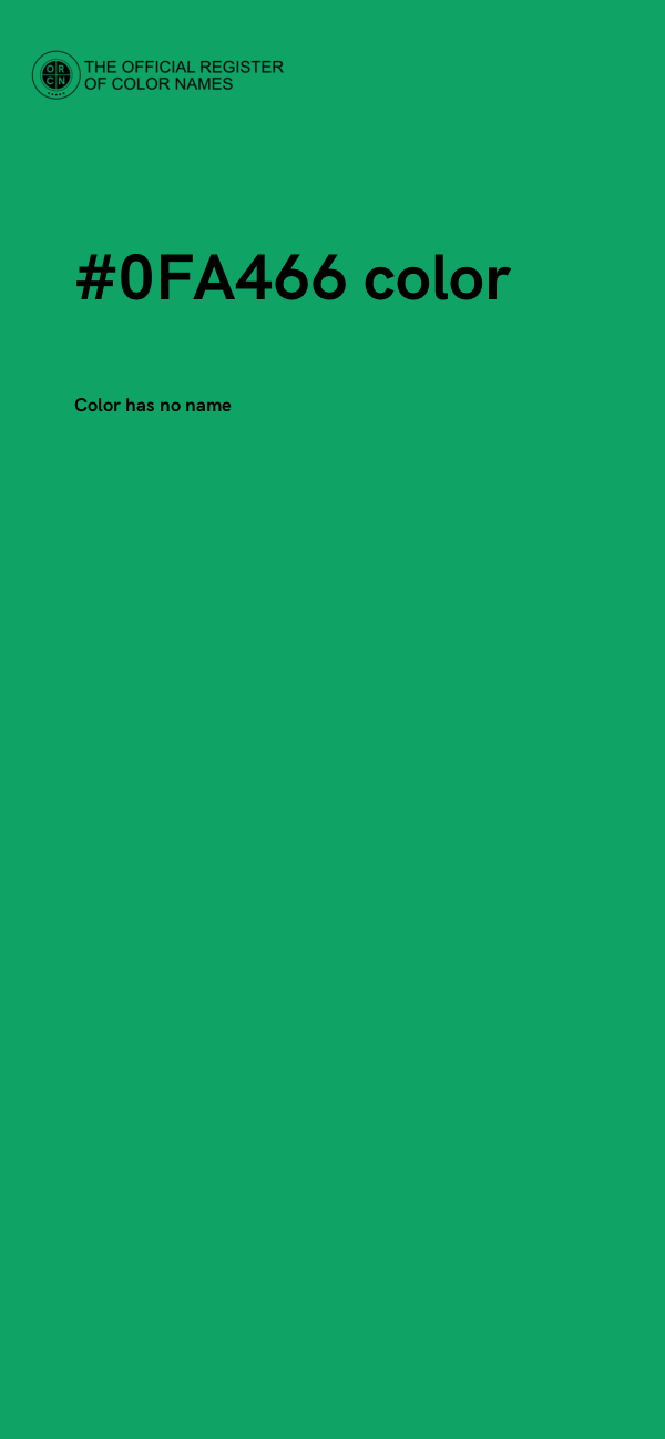 #0FA466 color image
