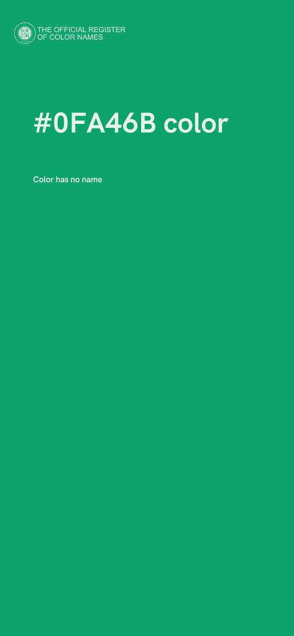 #0FA46B color image