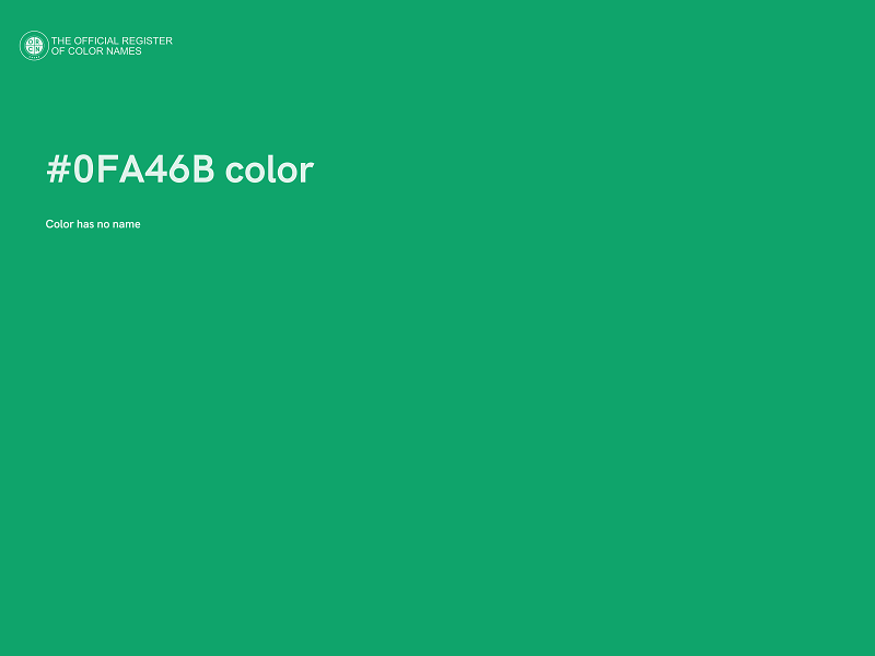 #0FA46B color image