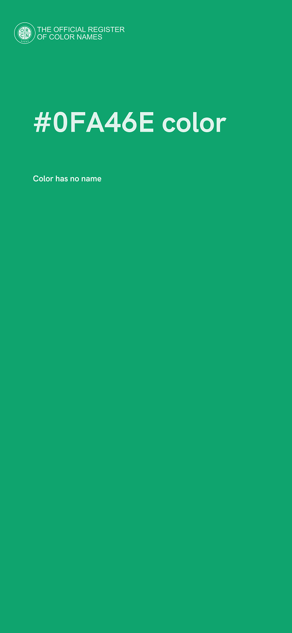 #0FA46E color image