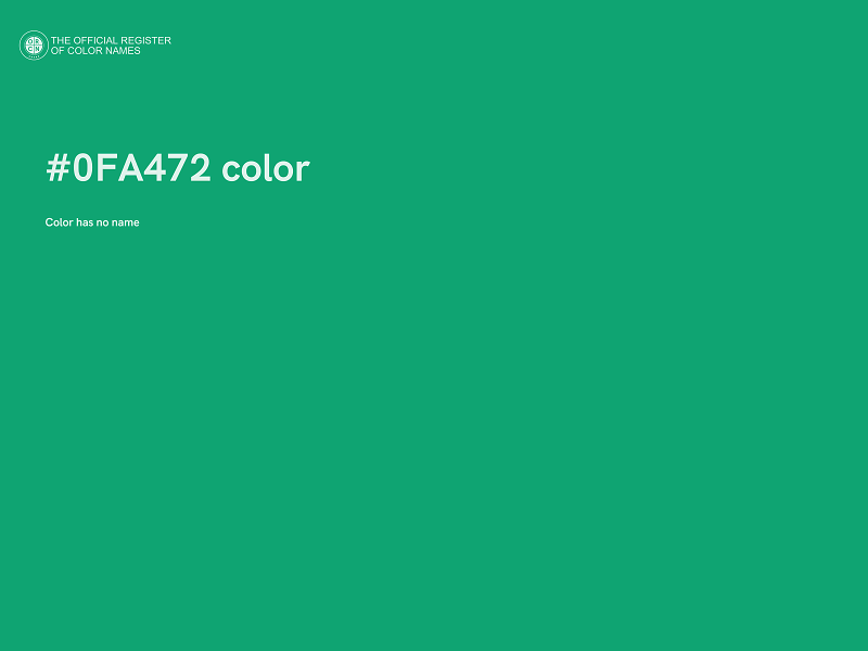 #0FA472 color image