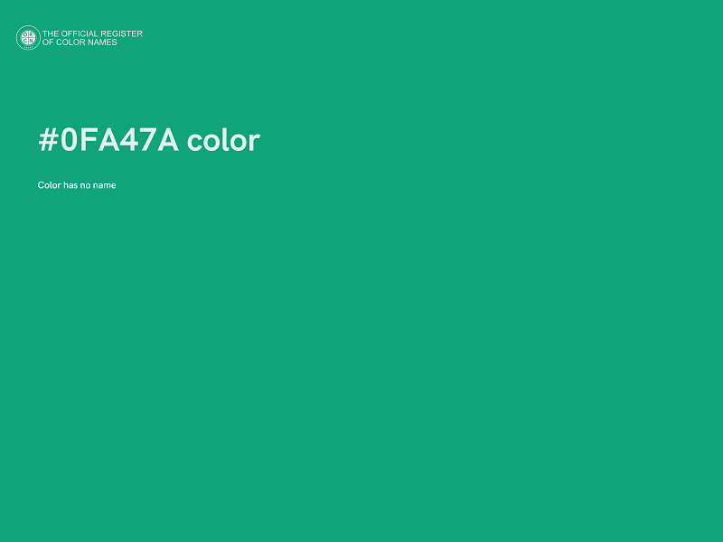 #0FA47A color image