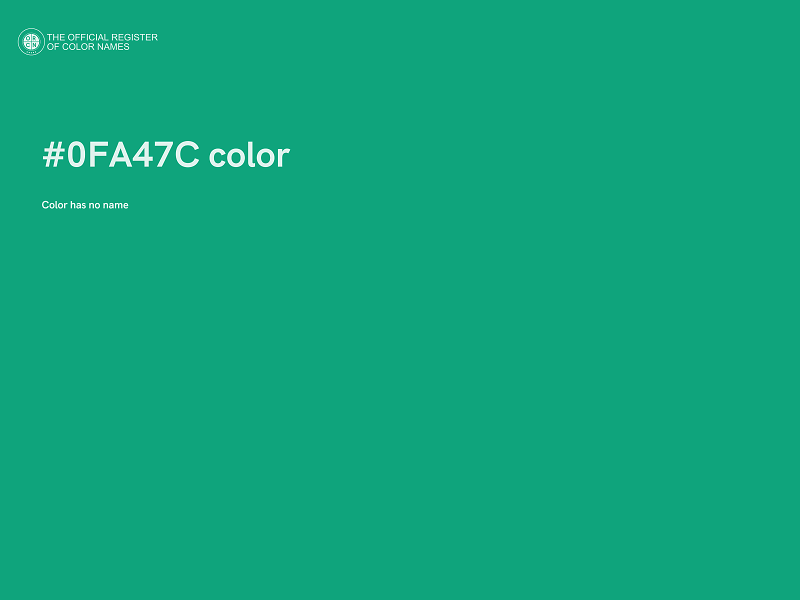 #0FA47C color image