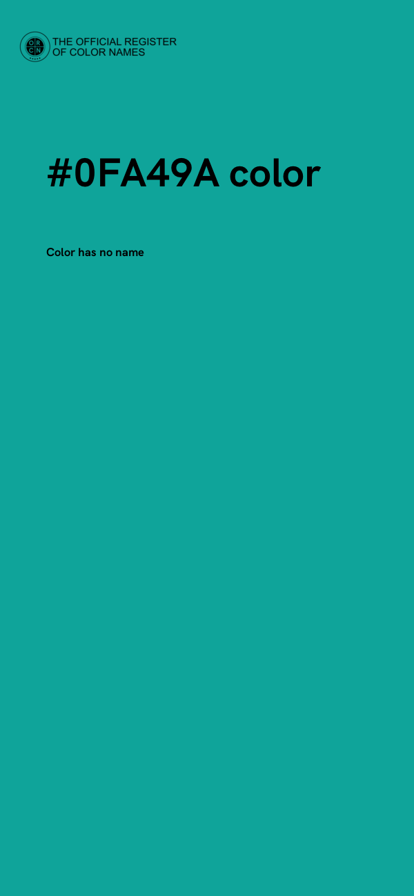 #0FA49A color image