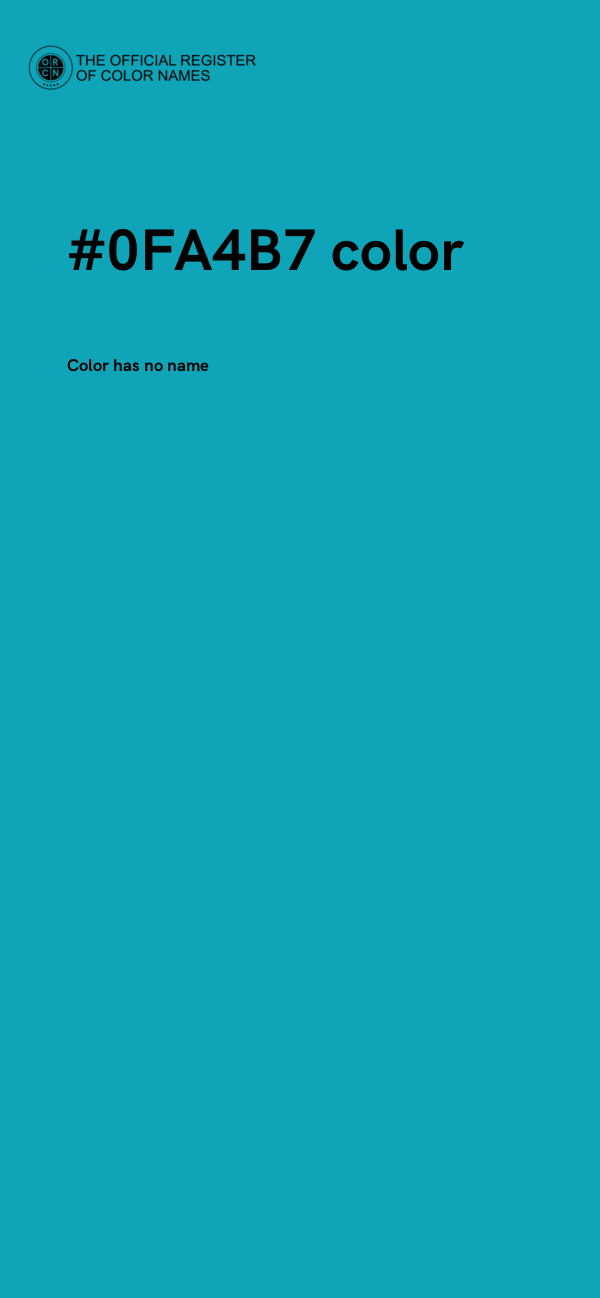 #0FA4B7 color image