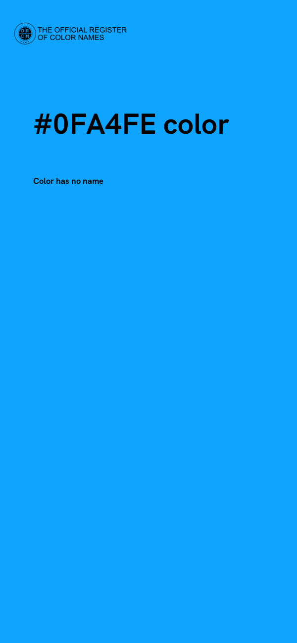 #0FA4FE color image