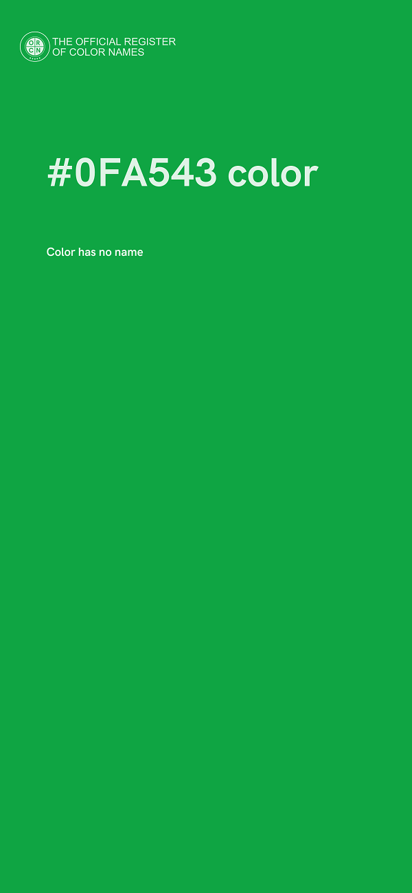 #0FA543 color image