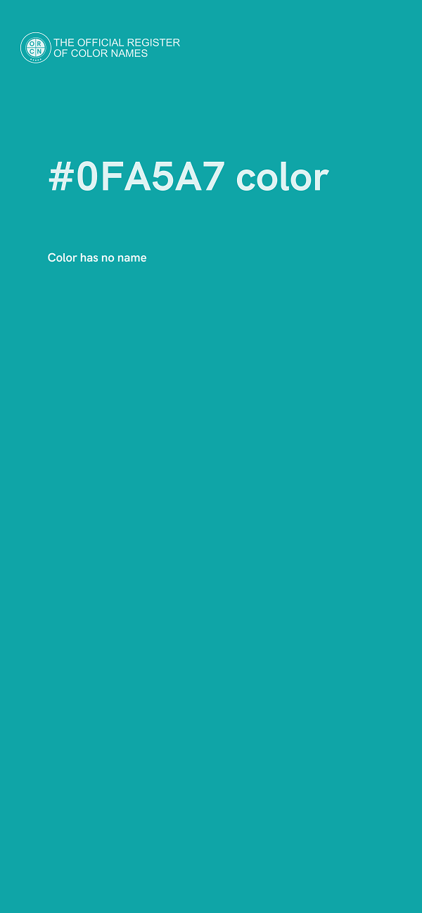 #0FA5A7 color image