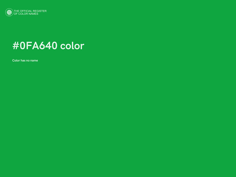 #0FA640 color image