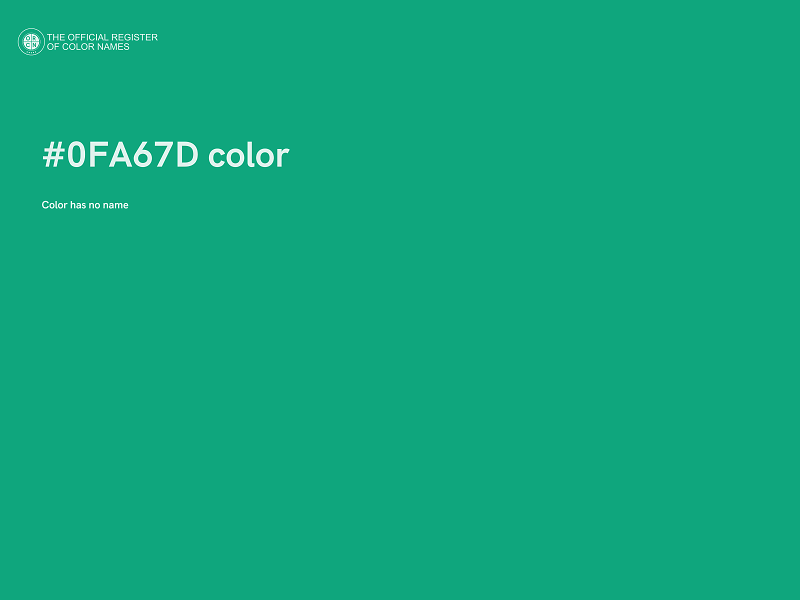 #0FA67D color image