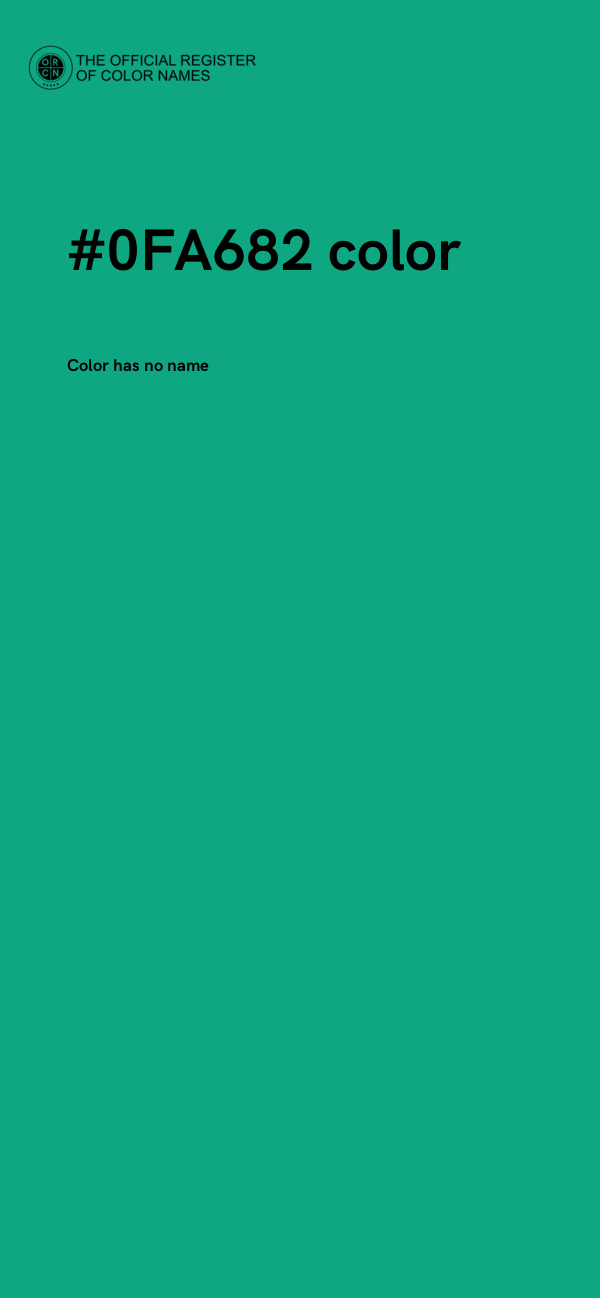 #0FA682 color image