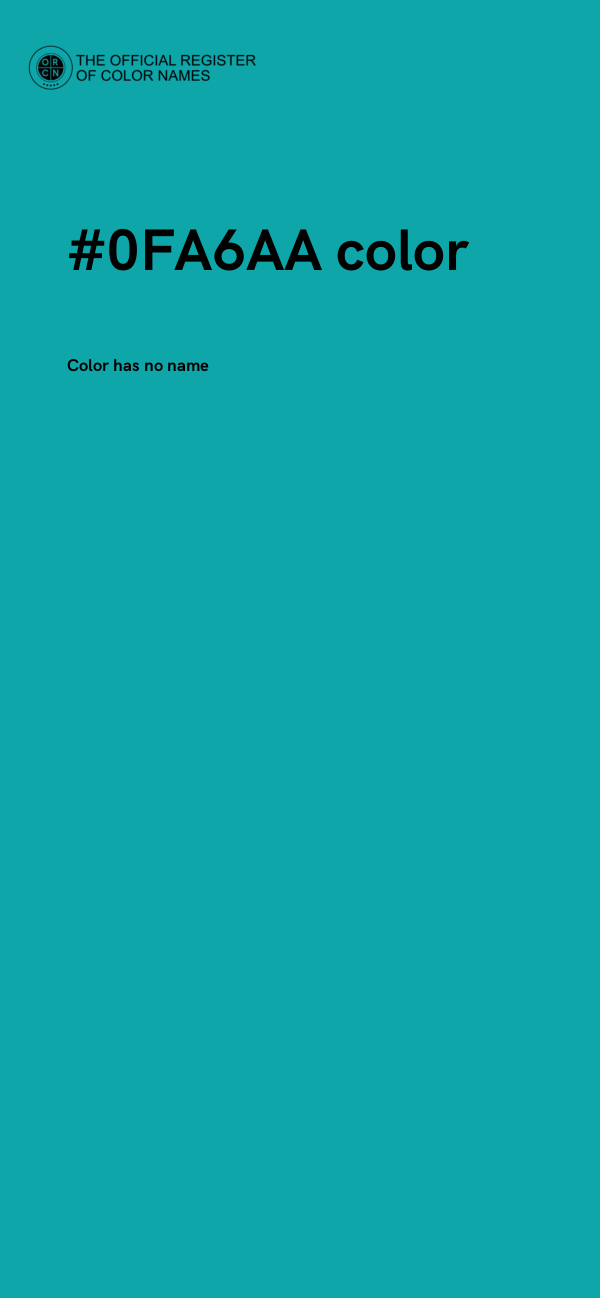 #0FA6AA color image