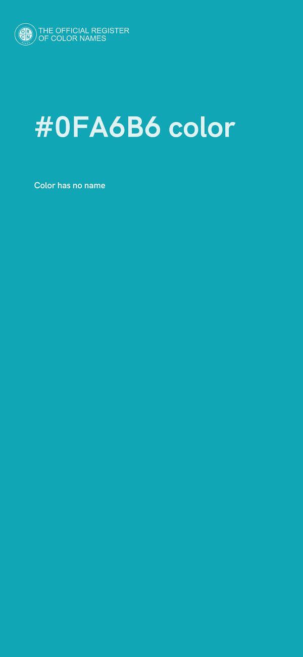 #0FA6B6 color image