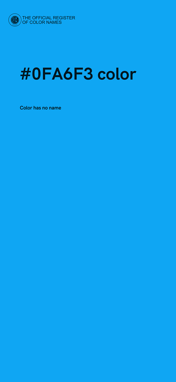#0FA6F3 color image