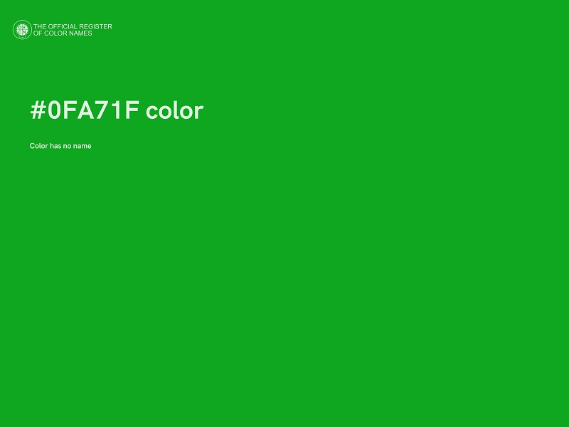 #0FA71F color image