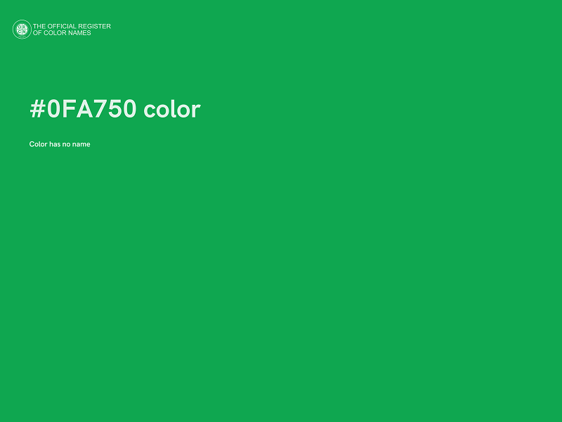 #0FA750 color image