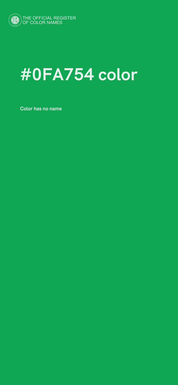#0FA754 color image