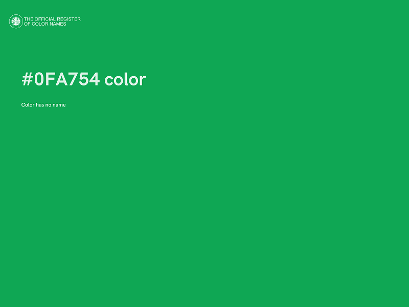 #0FA754 color image