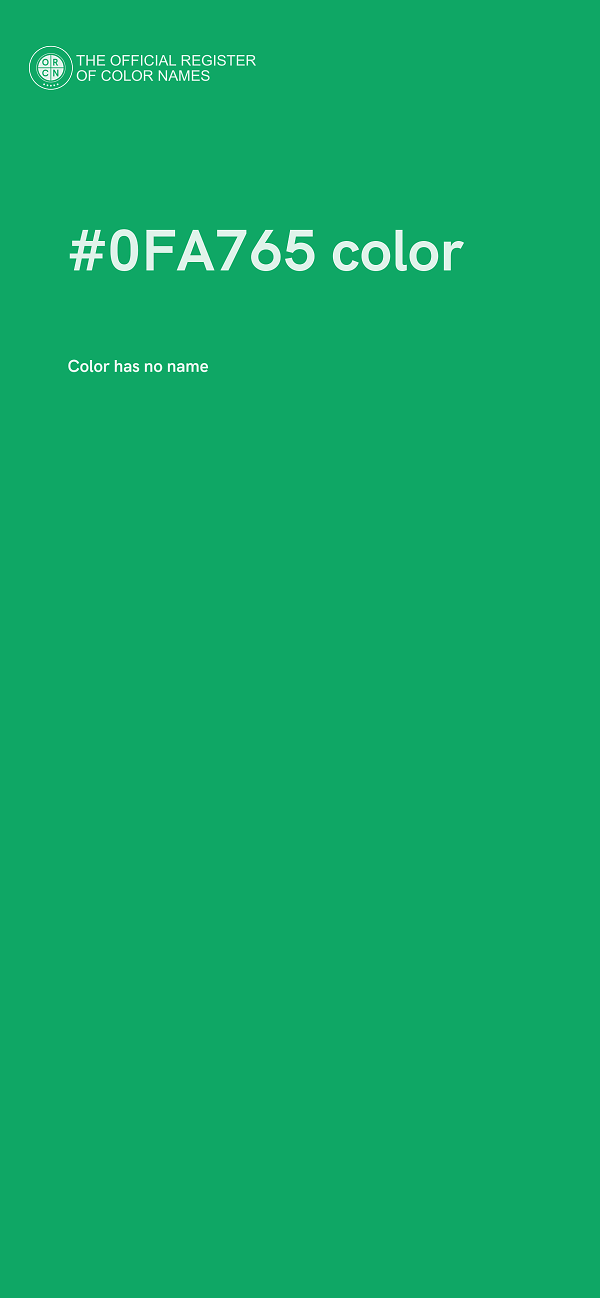 #0FA765 color image