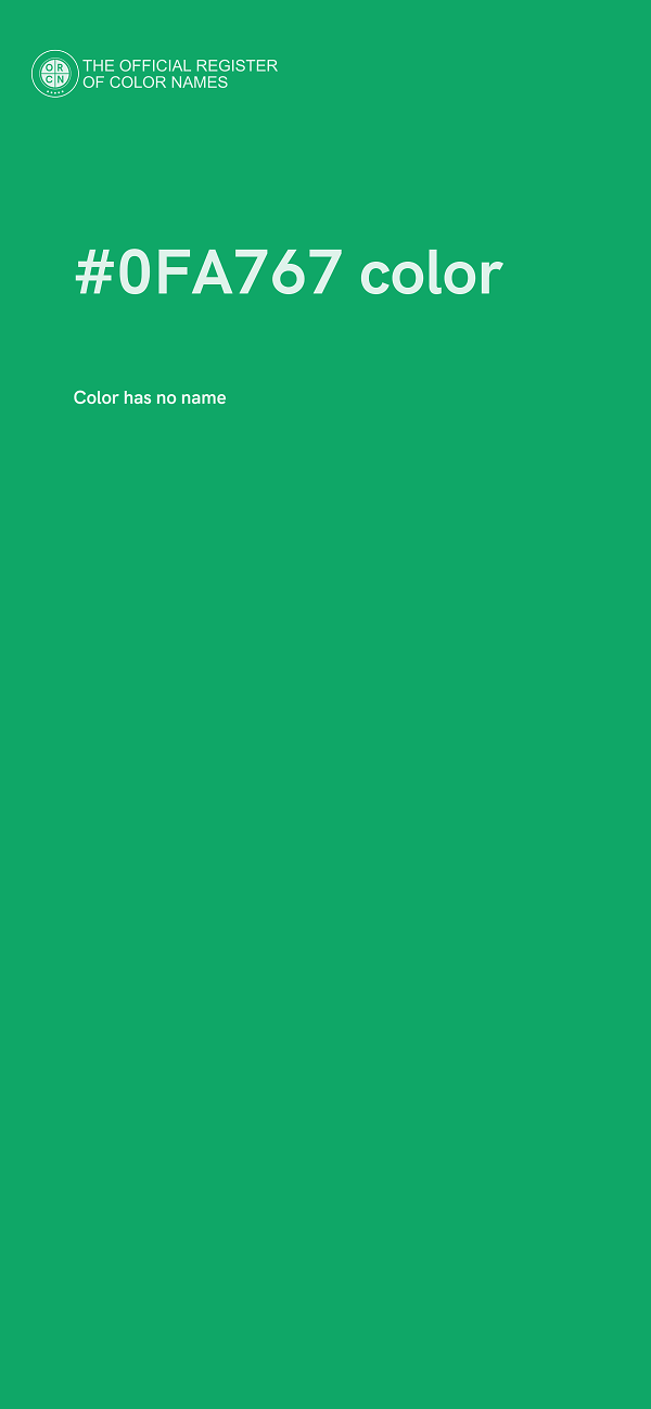 #0FA767 color image