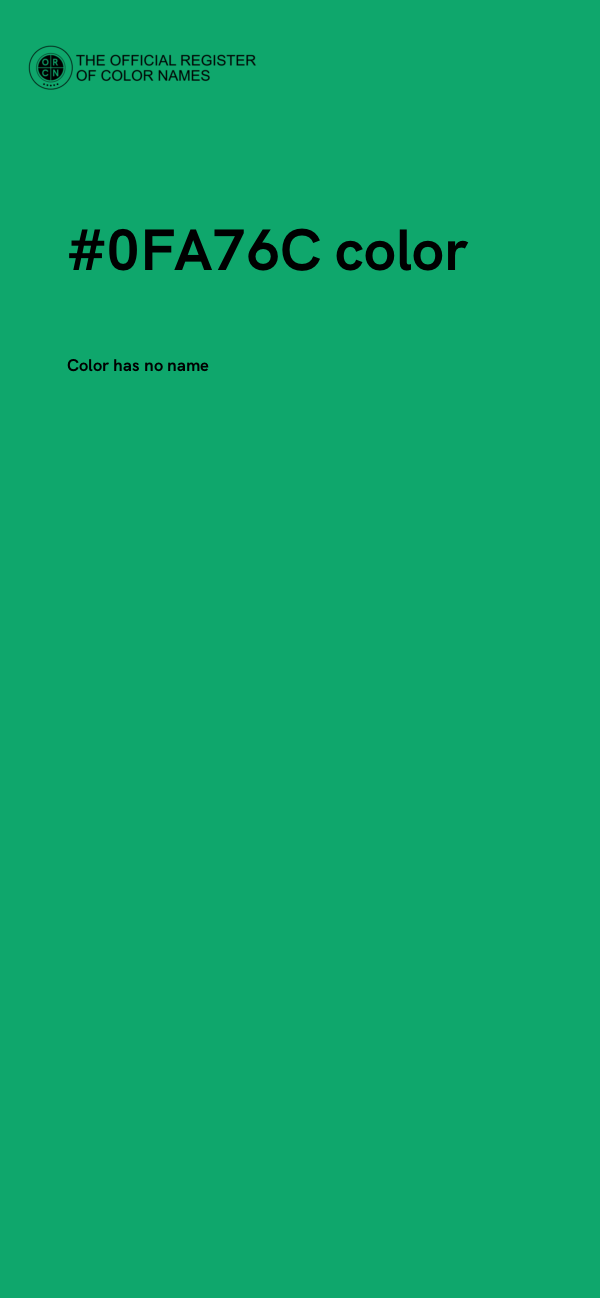 #0FA76C color image