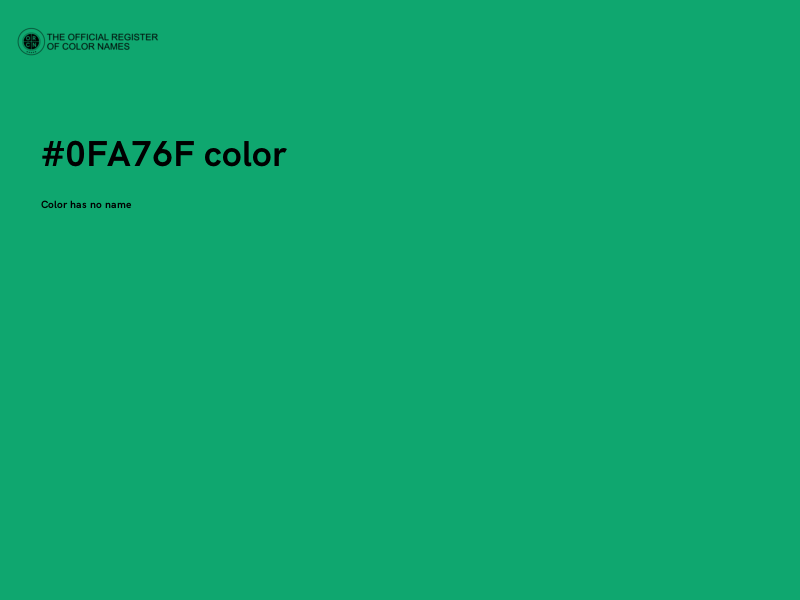 #0FA76F color image