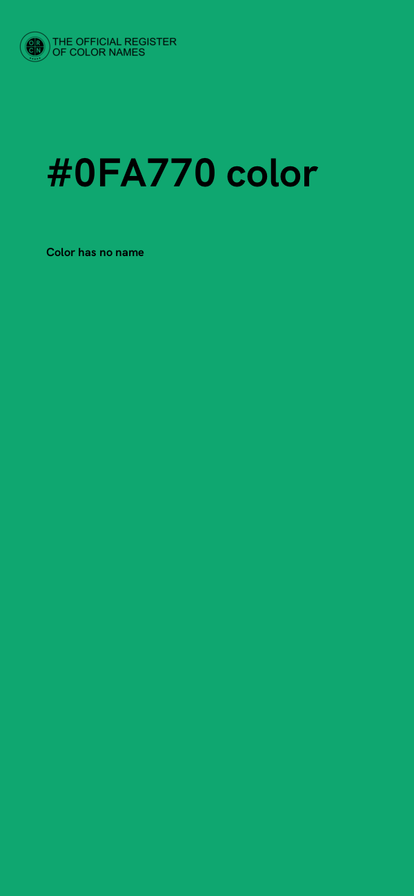 #0FA770 color image