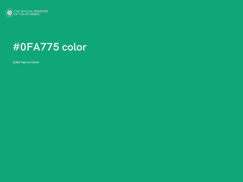 #0FA775 color image