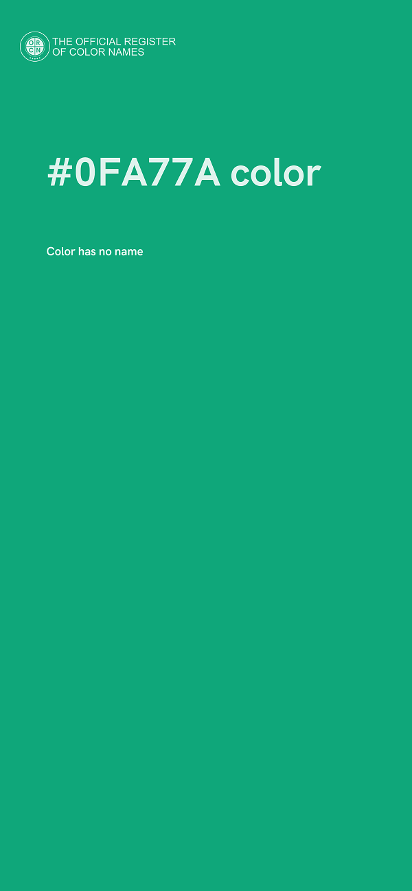 #0FA77A color image