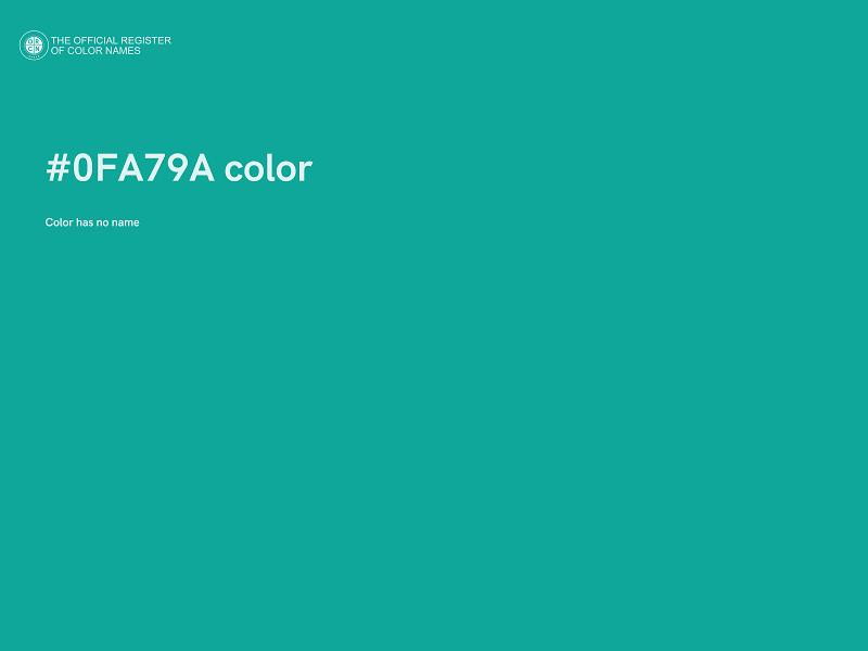 #0FA79A color image