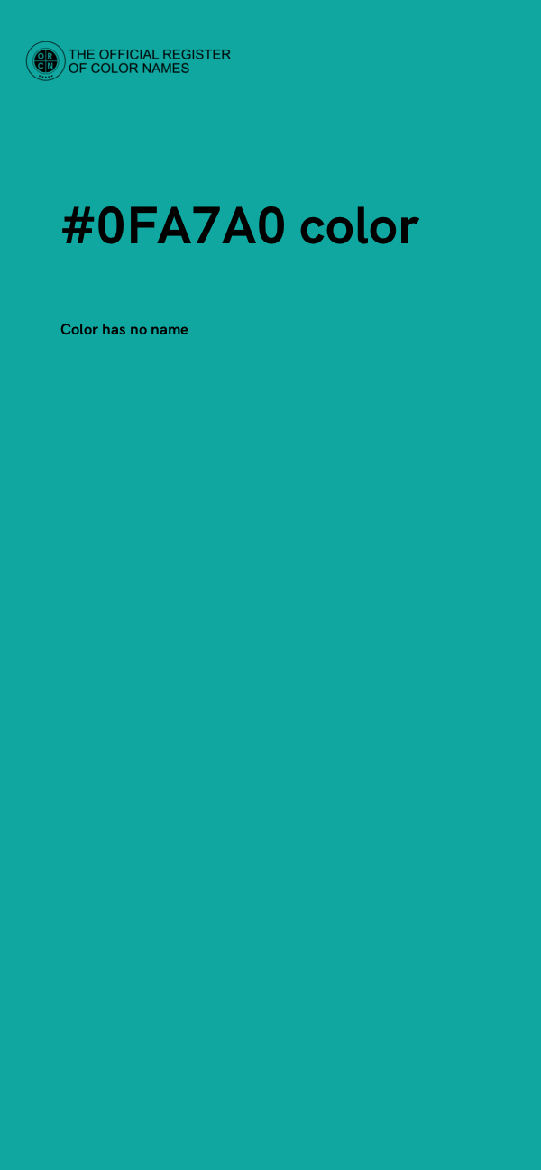 #0FA7A0 color image