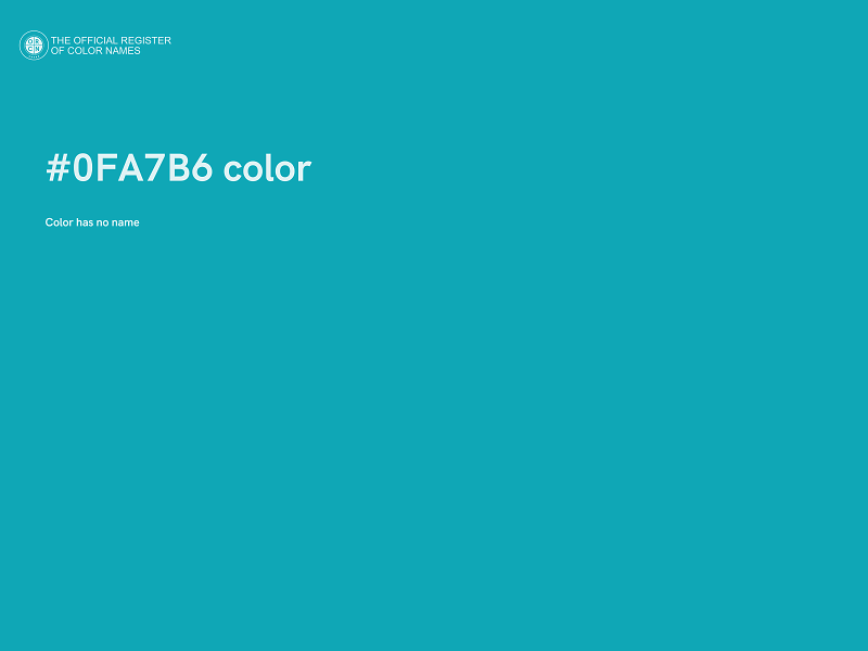 #0FA7B6 color image