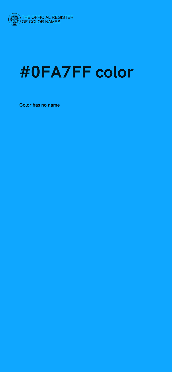 #0FA7FF color image