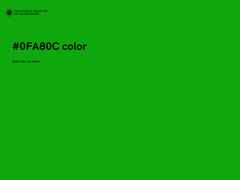 #0FA80C color image