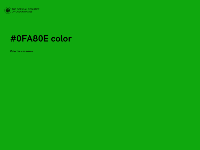 #0FA80E color image