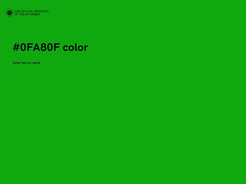 #0FA80F color image