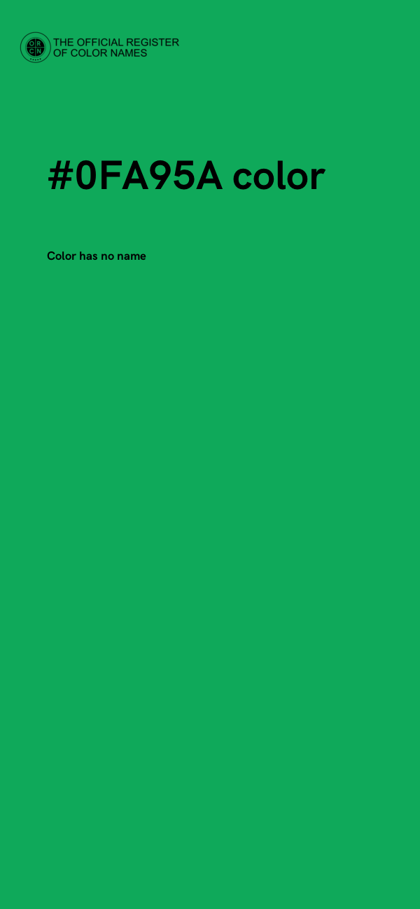 #0FA95A color image