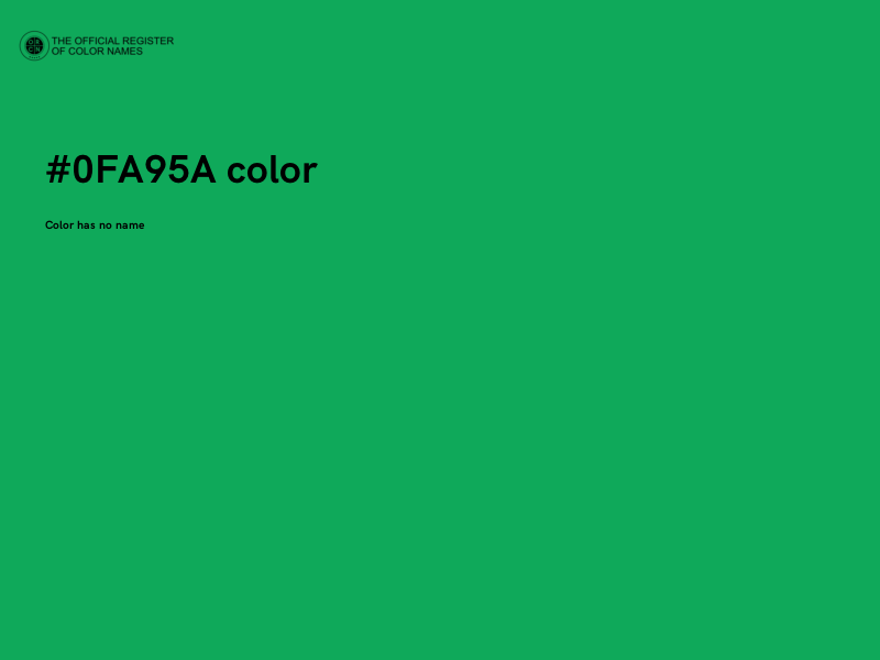 #0FA95A color image