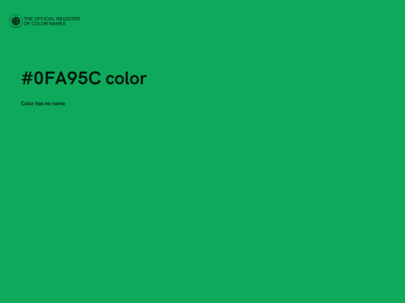 #0FA95C color image