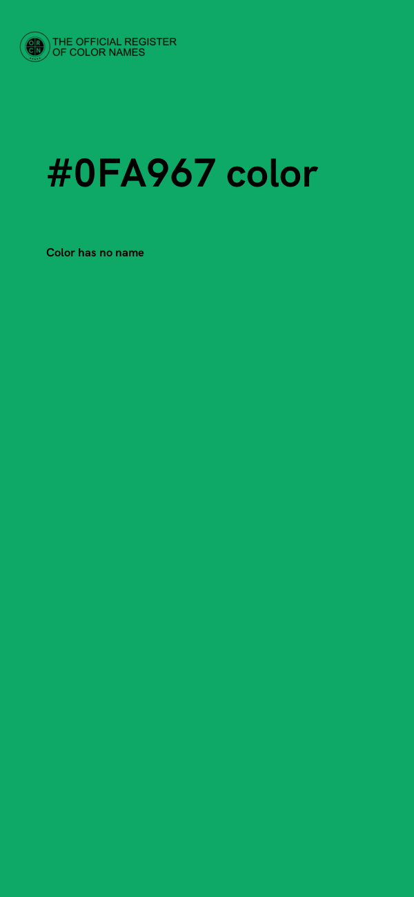 #0FA967 color image