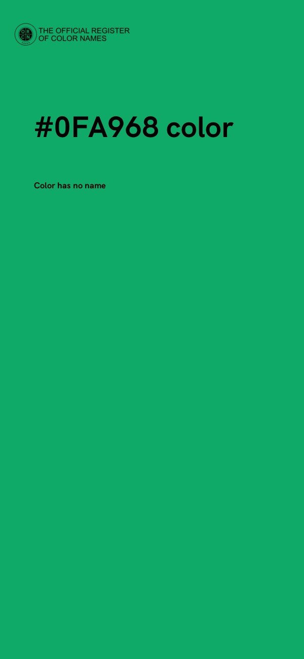 #0FA968 color image