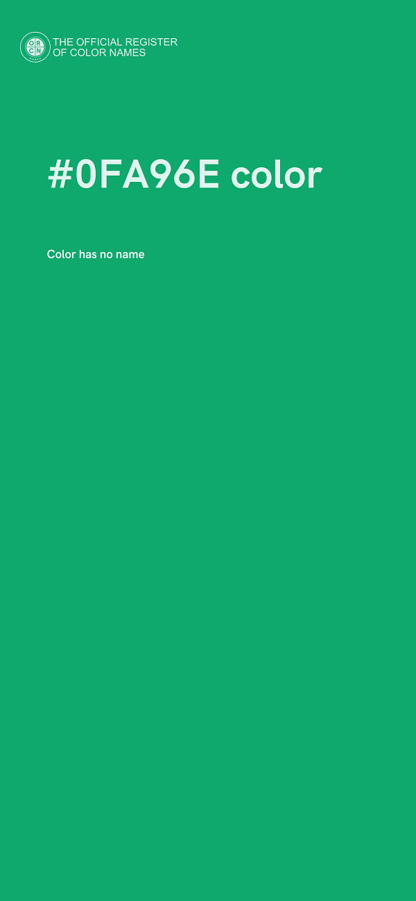 #0FA96E color image