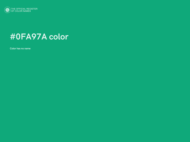 #0FA97A color image