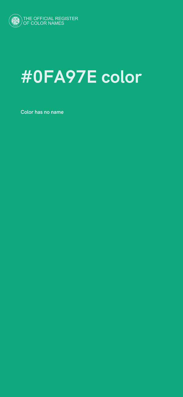 #0FA97E color image