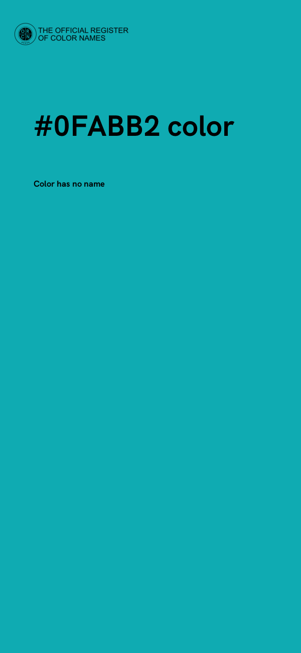#0FABB2 color image