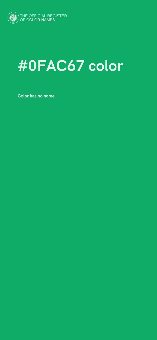 #0FAC67 color image